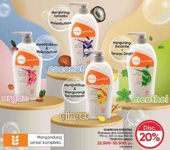 Promo Harga Guardian Essential shampoo/Conditioner  - Guardian