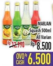 Promo Harga MARJAN Syrup Squash All Variants 450 ml - Hypermart