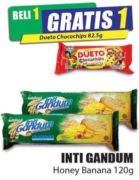 Promo Harga INDOFOOD Biskuit Inti Gandum Honey Banana 120 gr - Hari Hari