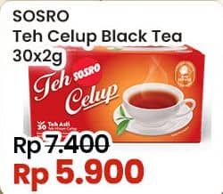 Promo Harga Sosro Teh Celup per 30 pcs 2 gr - Indomaret