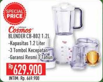 Promo Harga COSMOS CB 802 | Blender 1200 ml - Hypermart