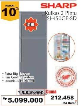 Promo Harga SHARP SJ-450GP-SD  - Giant