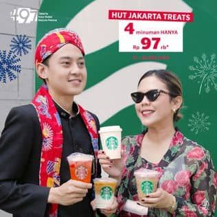 Promo Harga HUT Jakarta Treats  - Starbucks