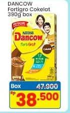 Promo Harga Dancow FortiGro Susu Bubuk Instant Cokelat 400 gr - Indomaret