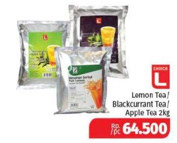 Promo Harga Choice L Minuman Teh Blackcurrant, Lemon Tea, Apple 2 kg - Lotte Grosir