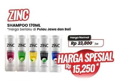 Promo Harga Zinc Shampoo 170 ml - Carrefour