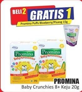 Promo Harga PROMINA 8+ Baby Crunchies Keju 20 gr - Hari Hari