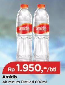 Promo Harga AMIDIS Air Mineral 600 ml - TIP TOP