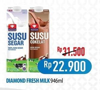 Promo Harga Diamond Fresh Milk 946 ml - Hypermart