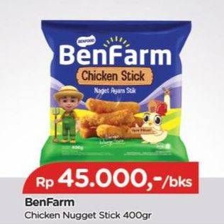 Promo Harga Benfarm Chicken Nugget Stick 400 gr - TIP TOP