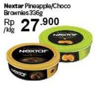 Promo Harga NABATI Nextar Cookies Brownies Choco Delight, Nastar Pineapple Jam 336 gr - Carrefour
