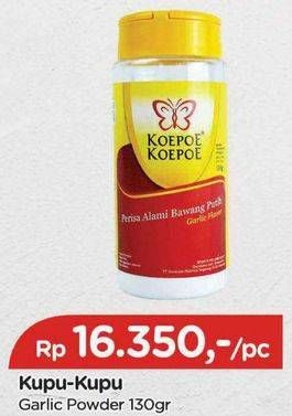 Promo Harga Koepoe Koepoe Bumbu Rempah-Rempah Bawang Putih Bubuk 130 gr - TIP TOP
