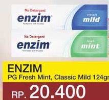 Promo Harga ENZIM Pasta Gigi Fresh Mint, Classic Mild 124 gr - Yogya
