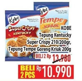 Promo Harga Kobe Tepung Bumbu Super Crispy, Tempe Goreng Kriuk 200 gr - Hypermart
