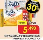 Promo Harga GERY Malkist Chocolate Coconut, Sweet Cheese, Chocolate  - Superindo