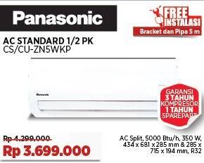 Promo Harga Panasonic CS/CU-ZN5WKP  - COURTS