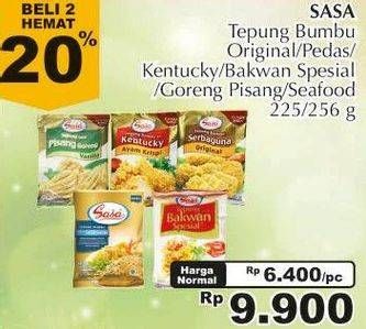 Promo Harga Sasa Tepung Bumbu Original, Pedas, Kentucky, Bakwan Special, Pisang Goreng, Seafood per 2 sachet - Giant