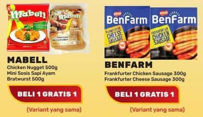 Harga Benfarm Sosis/Mabell Nuget/Sosis