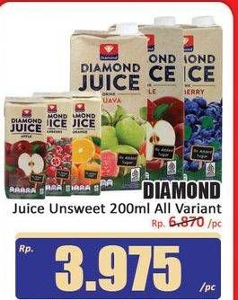 Promo Harga Diamond Juice All Variants 200 ml - Hari Hari