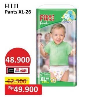 Promo Harga Fitti Pants XL26 26 pcs - Alfamart