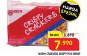 Promo Harga NISSIN Crispy Crackers 250 gr - Superindo