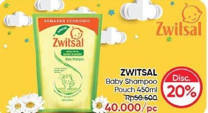 Promo Harga ZWITSAL Natural Baby Shampoo Aloe Vera Kemiri 450 ml - Guardian