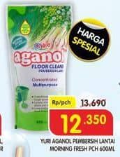 Promo Harga Yuri Aganol Floor Cleaner Morning Fresh 630 ml - Superindo