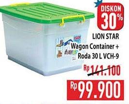 Promo Harga Lion Star Wagon Container VCH-9 30000 ml - Hypermart