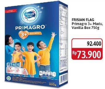 Promo Harga Frisian Flag Primagro 3+ Madu, Vanilla 750 gr - Alfamidi
