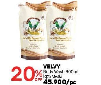 Promo Harga VELVY Shower Cream 800 ml - Guardian