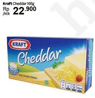 Promo Harga KRAFT Cheese Cheddar 165 gr - Carrefour
