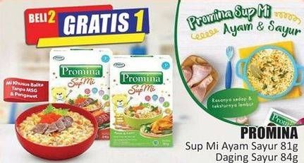 Promo Harga PROMINA Sup Mi Ayam Sayur, Daging Sayur 81 gr - Hari Hari
