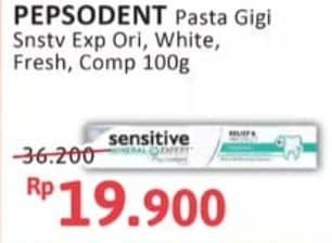 Promo Harga Pepsodent Pasta Gigi Expert Protection Original, Gentle White, Complete, Enamel Shield 160 gr - Alfamidi
