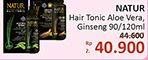 Promo Harga NATUR Hair Tonic Aloe Vera, Ginseng 90 ml - Alfamidi