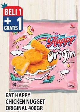 Promo Harga Eat Happy Chicken Nugget Origin 400 gr - Hypermart
