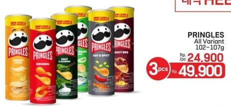 Promo Harga Pringles Potato Crisps All Variants 107 gr - LotteMart