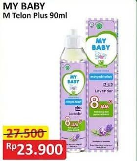 Promo Harga My Baby Minyak Telon Plus 90 ml - Alfamart