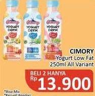 Promo Harga CIMORY Yogurt Drink Low Fat All Variants 250 ml - Alfamidi