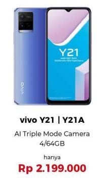 Promo Harga VIVO Y21/Y21A AI Triple Mode Camera 4/64GB  - Erafone