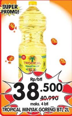 Promo Harga Tropical Minyak Goreng 2000 ml - Superindo