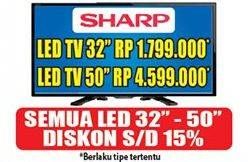 Promo Harga SHARP LED TV 32