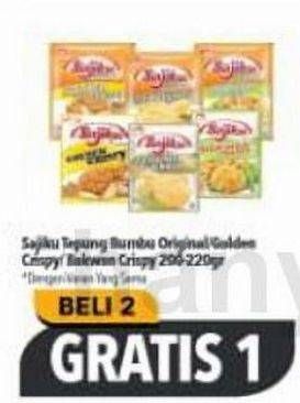 Promo Harga Sajiku Tepung Bumbu Original/Golden Crispy/Bakwan Crispy 200-220g  - Carrefour