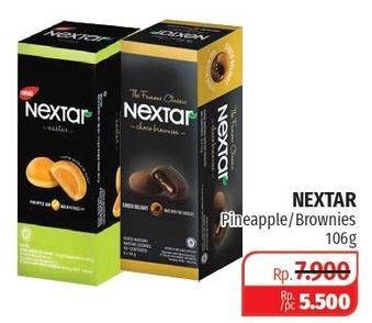 Promo Harga NABATI Nextar Cookies Nastar Pineapple Jam, Brownies Choco Delight per 8 pcs 14 gr - Lotte Grosir