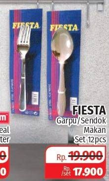 Promo Harga Fiesta Garpu/Sendok Makan 12s  - Lotte Grosir