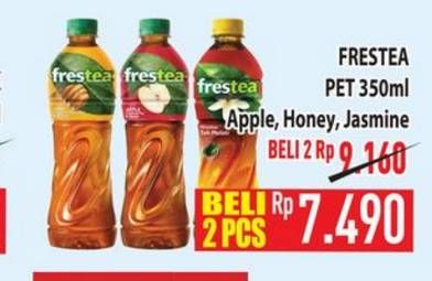 Promo Harga Frestea Minuman Teh Jasmine, Apple, Green Honey 350 ml - Hypermart