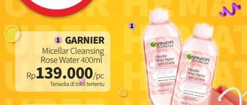 Promo Harga Garnier Micellar Water Rose 400 ml - Guardian