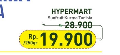 Promo Harga Sunfruit Kurma Tunisia 250 gr - Hypermart