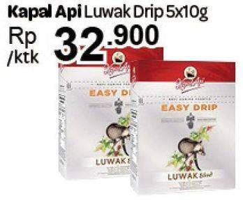 Promo Harga Kapal Api Kopi Easy Drip 500 gr - Carrefour