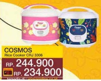 Promo Harga Cosmos Rice Cooker CRJ 3306  - Yogya