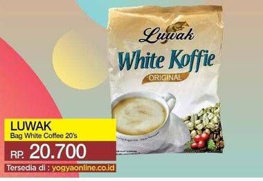 Promo Harga Luwak White Koffie per 20 sachet - Yogya